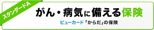 がん・病気に備える保険 ビューカード「からだ」の保険《スタンダードプランA》