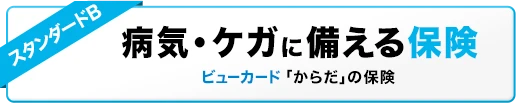 病気・ケガに備える保険 ビューカード「からだ」の保険《スタンダードプランB》